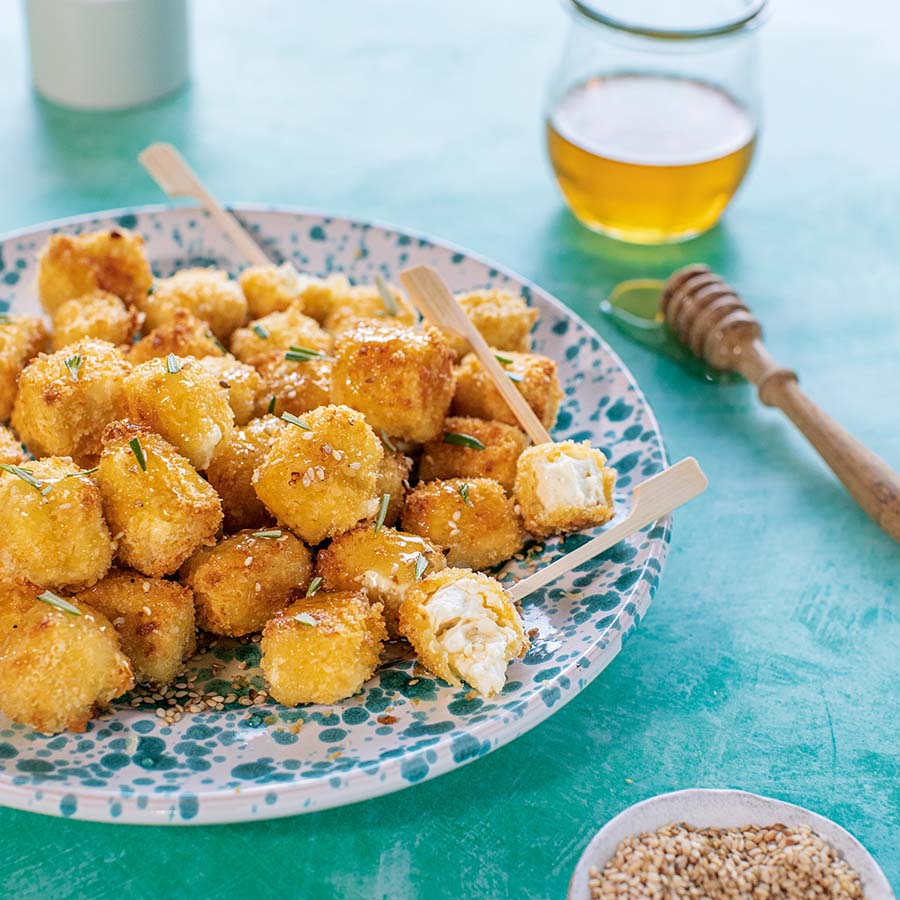 Air-Fryer-Honey-Feta-Cubes